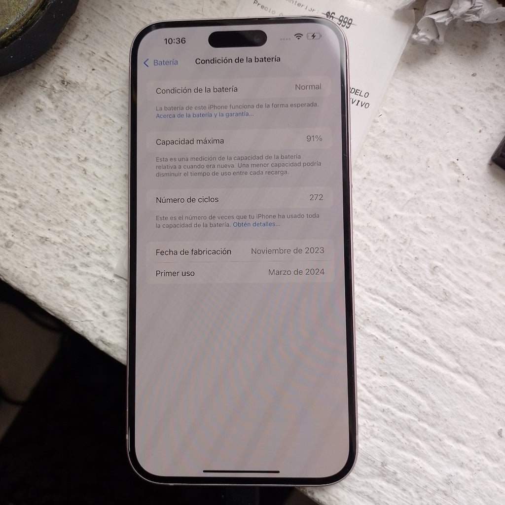 CELULAR APPLE IPHONE 15 PLUS A3093 (2023) 128 GB 6 GB RAM (SEMINUEVO)