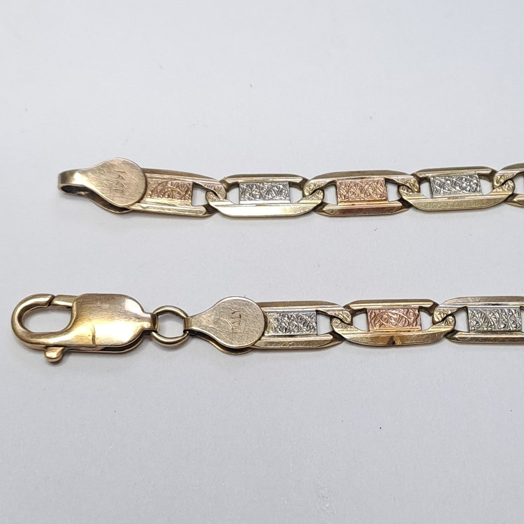 PULSERA ORO,ORO COMBINADO 14 K 12,70 GRMS (SEMINUEVO)