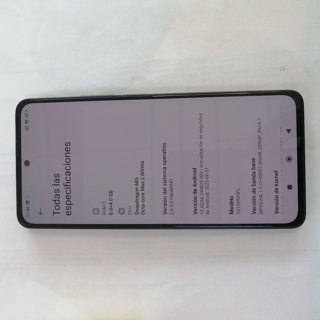 CELULAR XIAOMI REDMI NOTE 13 23129RA5FL (2024) 256 GB 8 GB RAM (SEMINUEVO)
