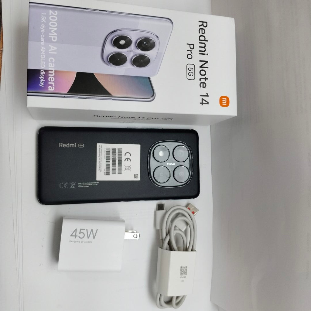 CELULAR XIAOMI REDMI NOTE 14 PRO 5G 24090RA29G (2025) 256 GB 8 GB RAM (SEMINUEVO)