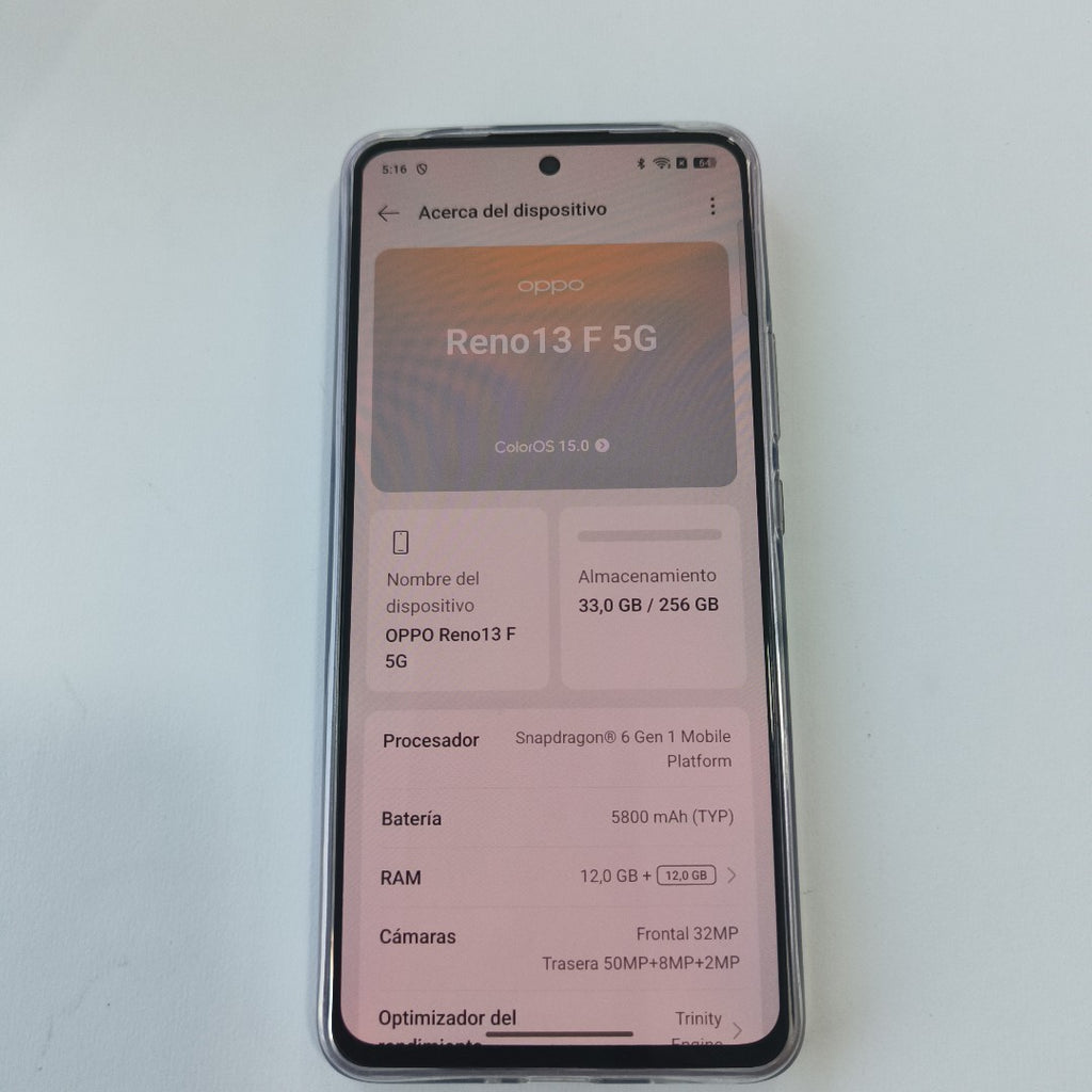 CELULAR OPPO  RENO 13F 5G CPH2699 (2025) 256 GB 12 GB RAM (SEMINUEVO)