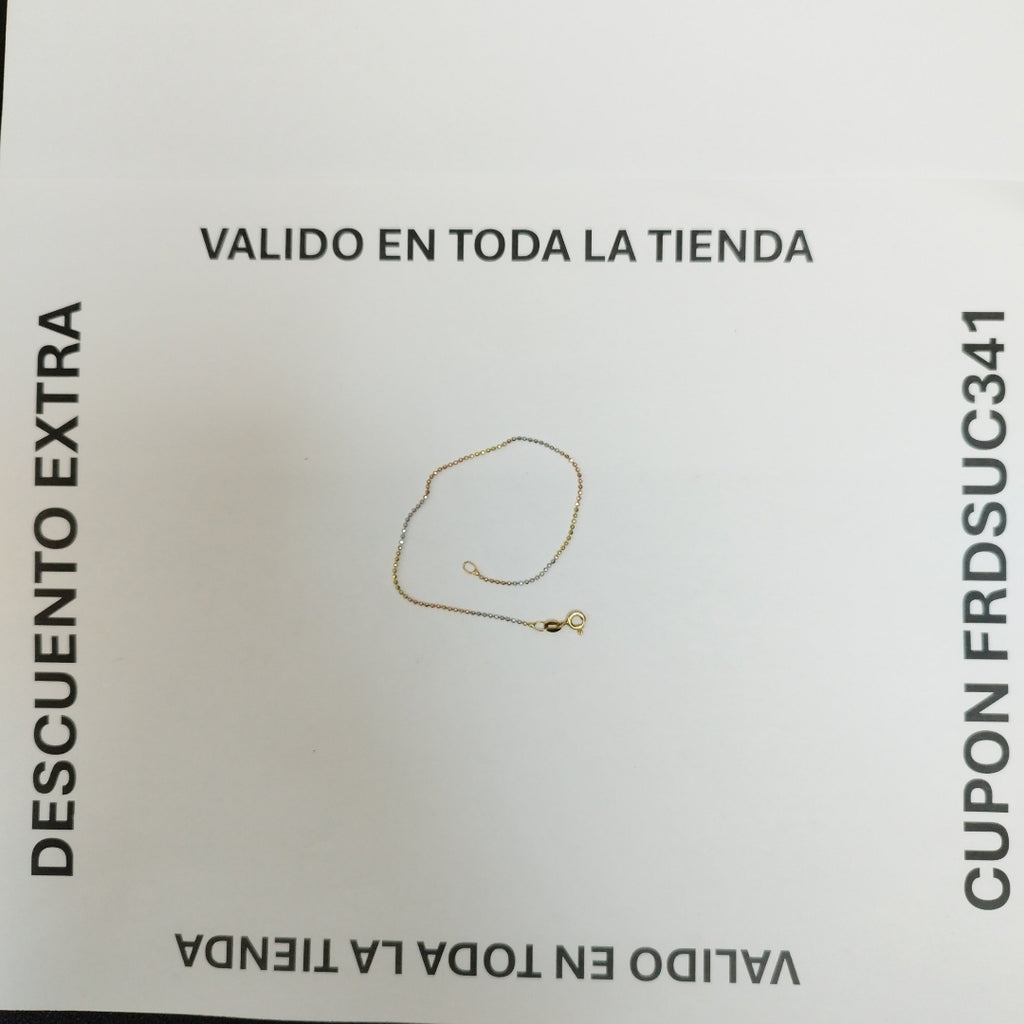 PULSERA ORO,RODIADO 10 K 0,90 GRMS (SEMINUEVO)