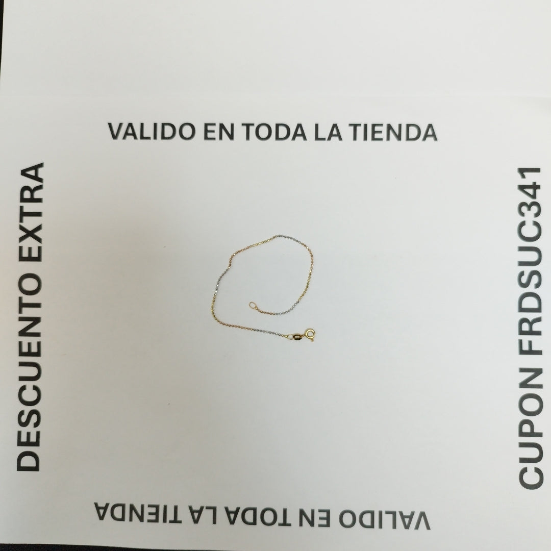 PULSERA ORO,RODIADO 10 K 0,90 GRMS (SEMINUEVO)