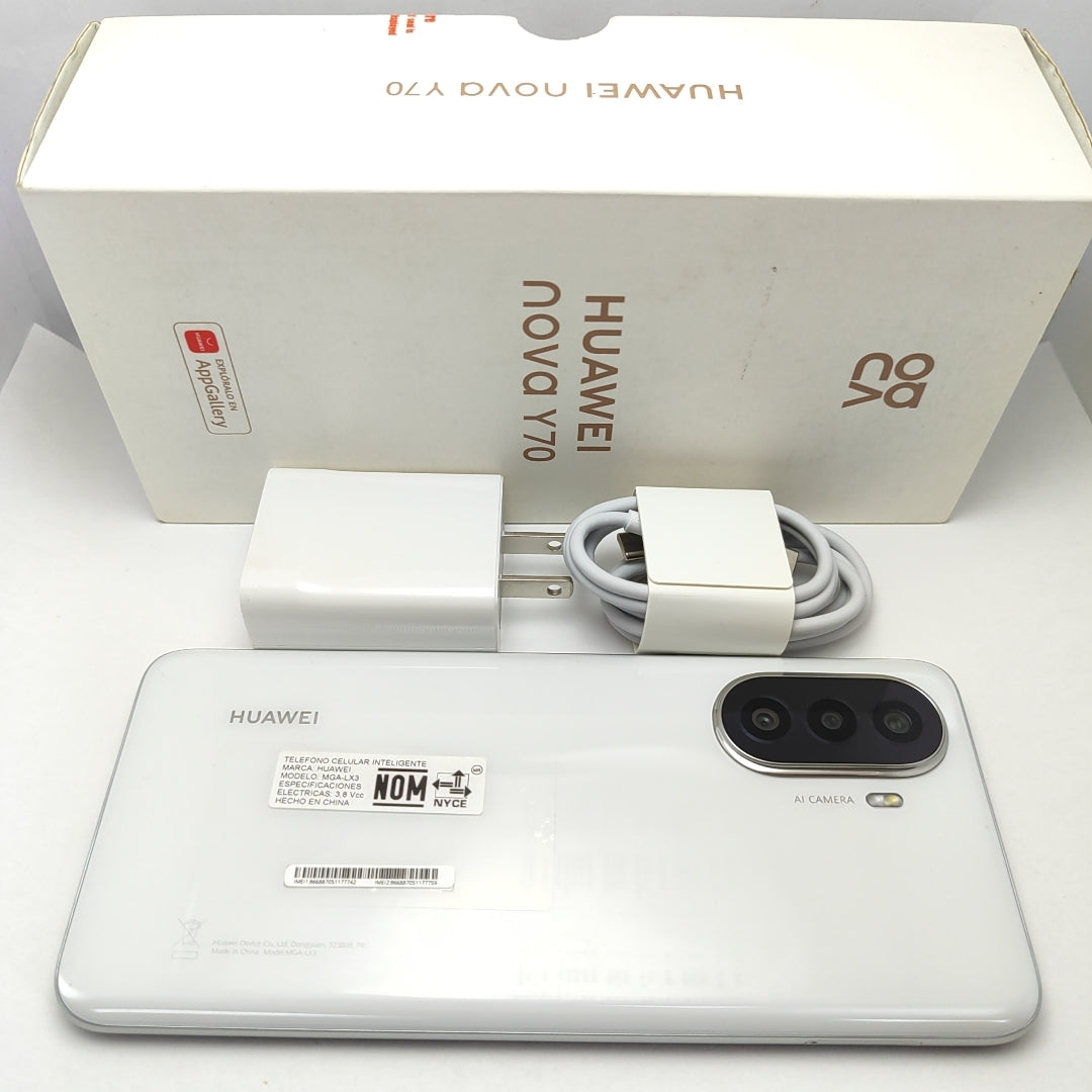CELULAR HUAWEI NOVA Y70 MGA-LX3 128 GB 4 GB RAM (SEMINUEVO)