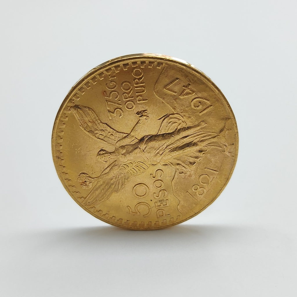 K1 41,60 GRMS 21 K IDENTIFICACIÓN MONEDA NOMINATIVA MONEDAS PESOS 50 PESOS (SEMINUEVO)