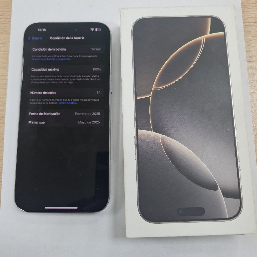 CELULAR APPLE IPHONE 16 PRO MAX A3295 (2024) 256 GB 8 GB RAM (SEMINUEVO)