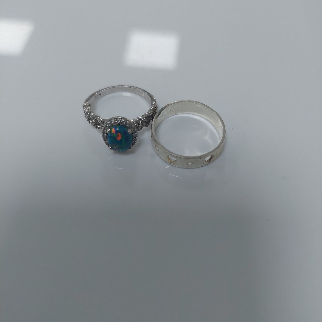 ANILLITO, ARRACADAS PAR. PLATA. 14.7 GRMS (SEMINUEVO)