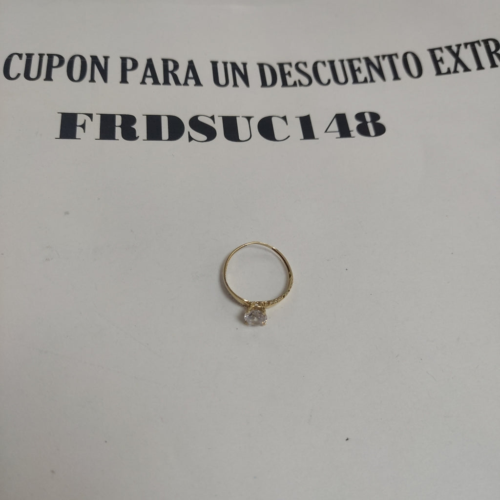 SOLITARIO. ORO. 14 K 1.2 GRMS (SEMINUEVO)