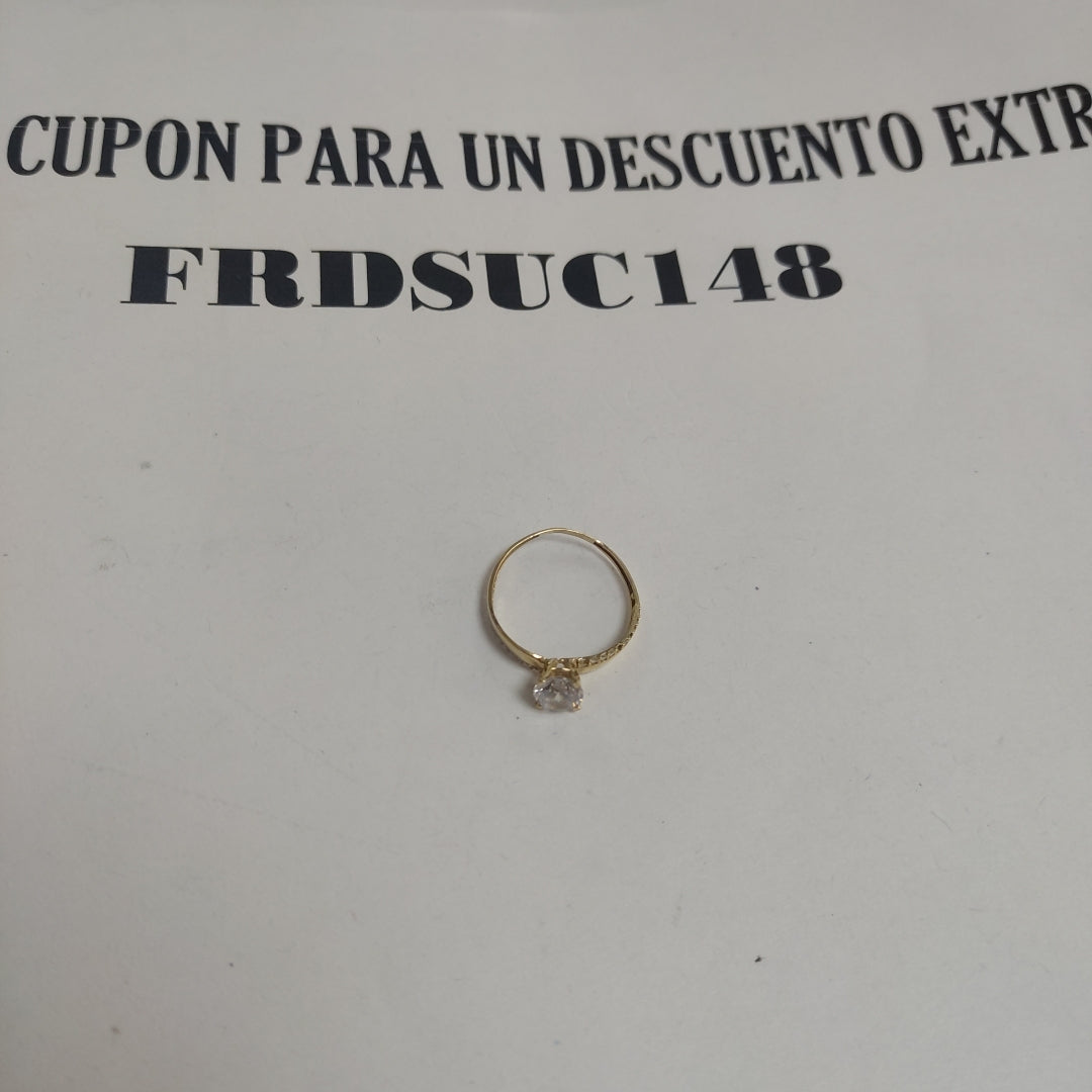 SOLITARIO. ORO. 14 K 1.2 GRMS (SEMINUEVO)