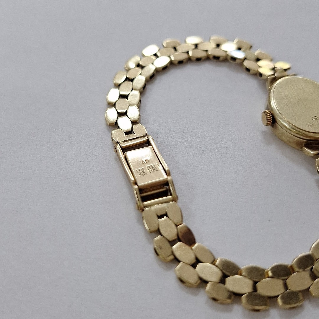 RELOJ CAJA Y PULSO ORO. ORO. 14 K 22.6 GRMS (SEMINUEVO)