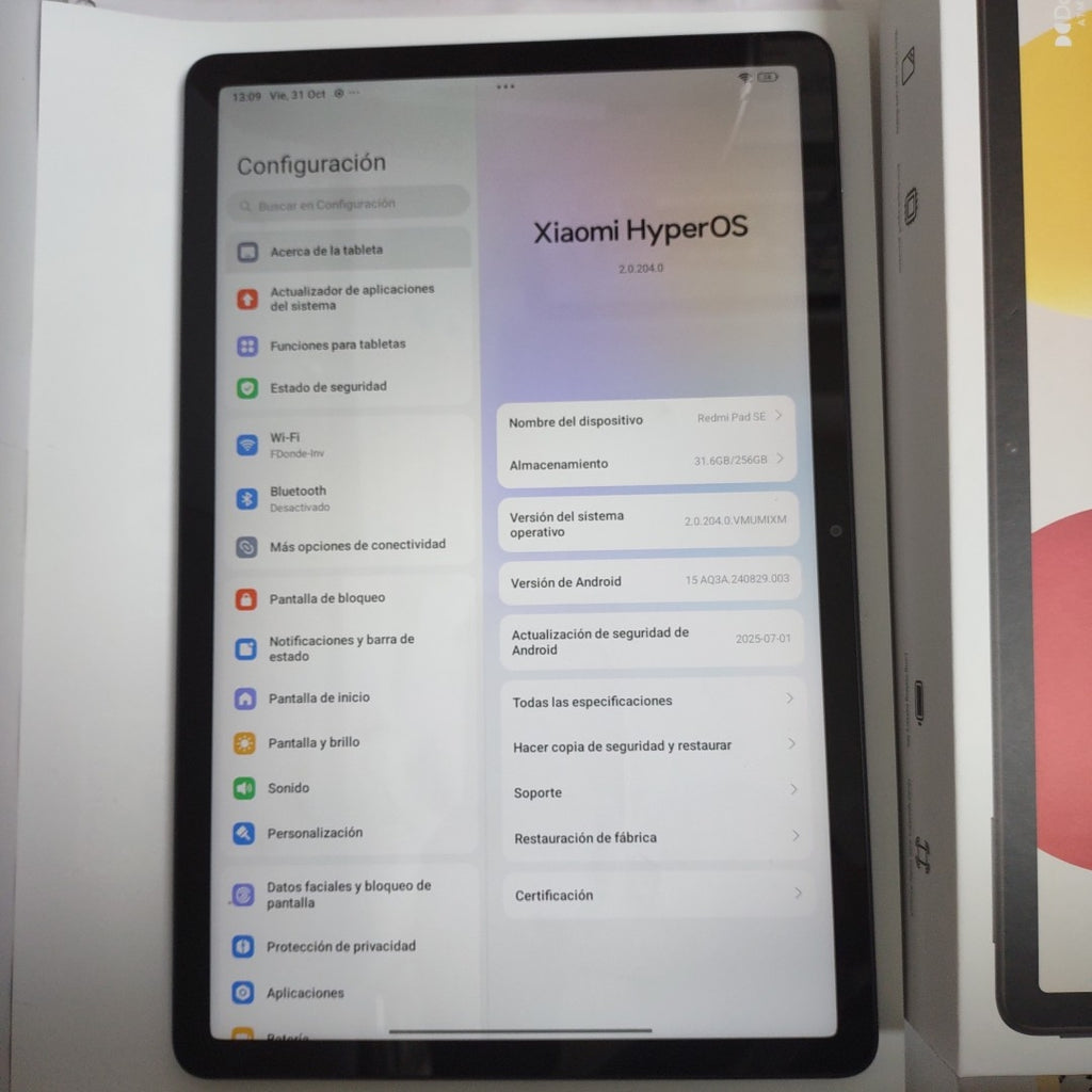 TABLETA XIAOMI REDMI PAD SE 23073RPBFL (2023) 256 GB 8 GB RAM (SEMINUEVO)