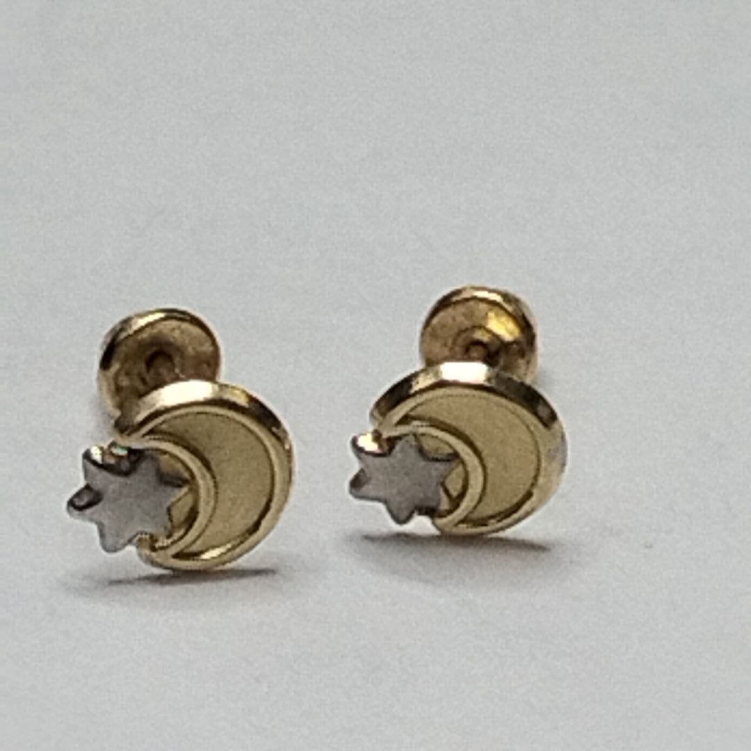 BROQUELES ORO 14K 1 (NUEVO)