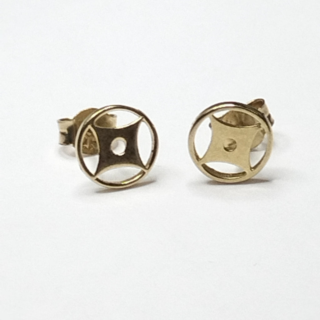 BROQUELES ORO 10K 1 (NUEVO)