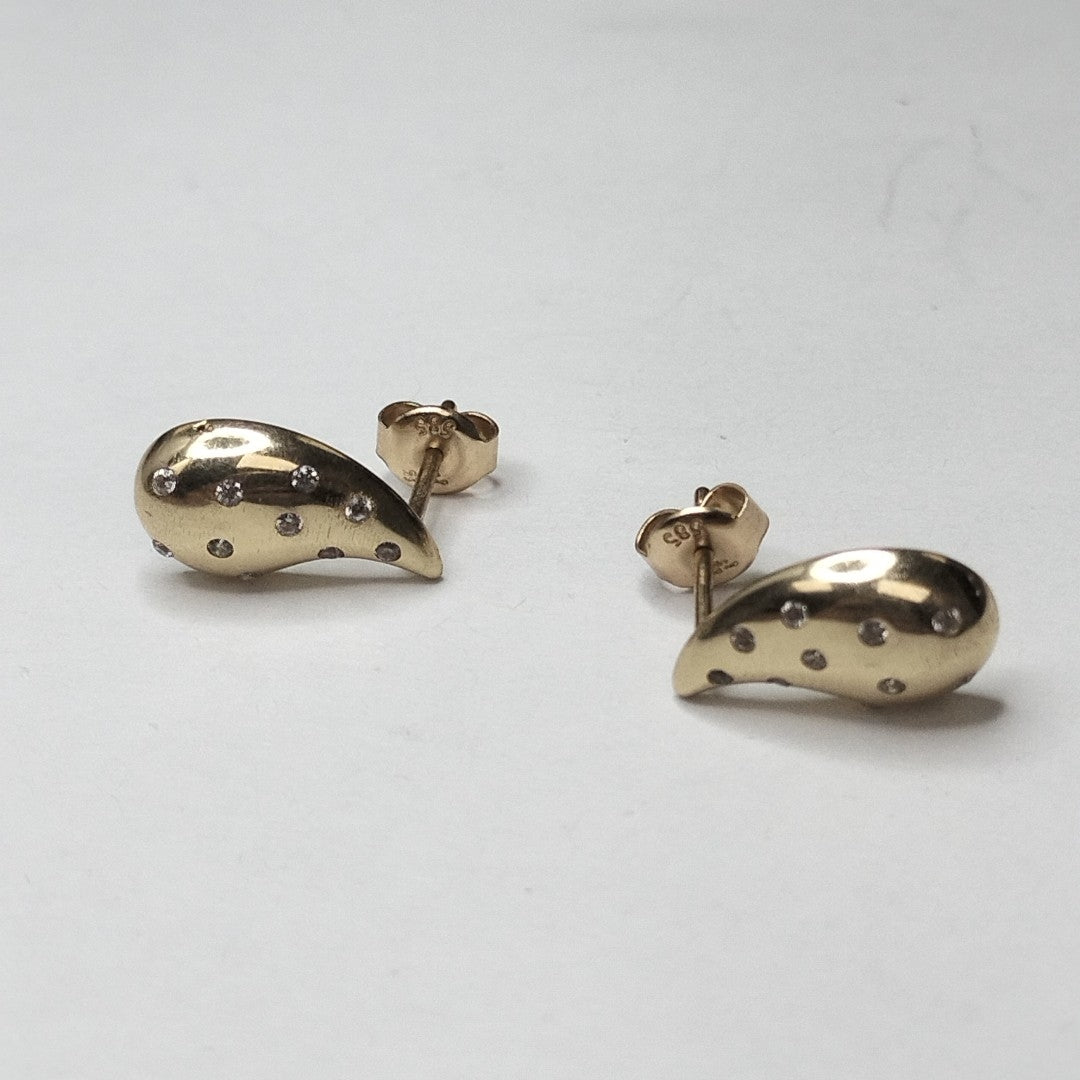 BROQUELES ORO 14K 2 (NUEVO)