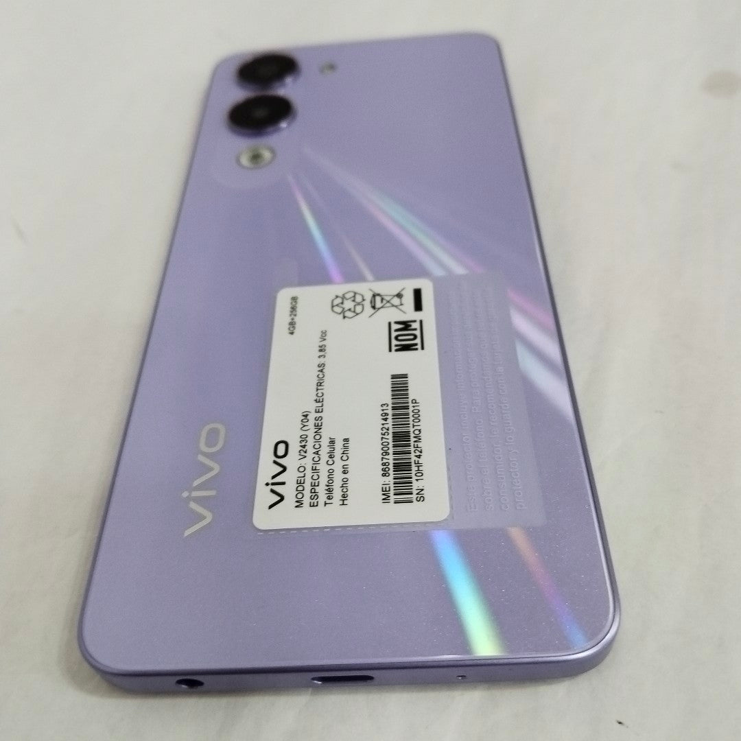 CELULAR VIVO Y04 V2430 (2025) 256 GB 4 GB RAM (SEMINUEVO)
