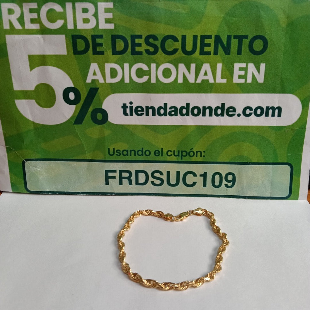 PULSERAS CABALLERO TORSAL ORO 14K 9.1 (NUEVO)