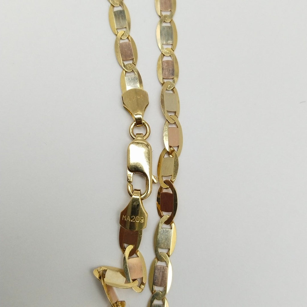 CADENAS VALENTINA/ESPEJO ORO 14K 10.5 (NUEVO)