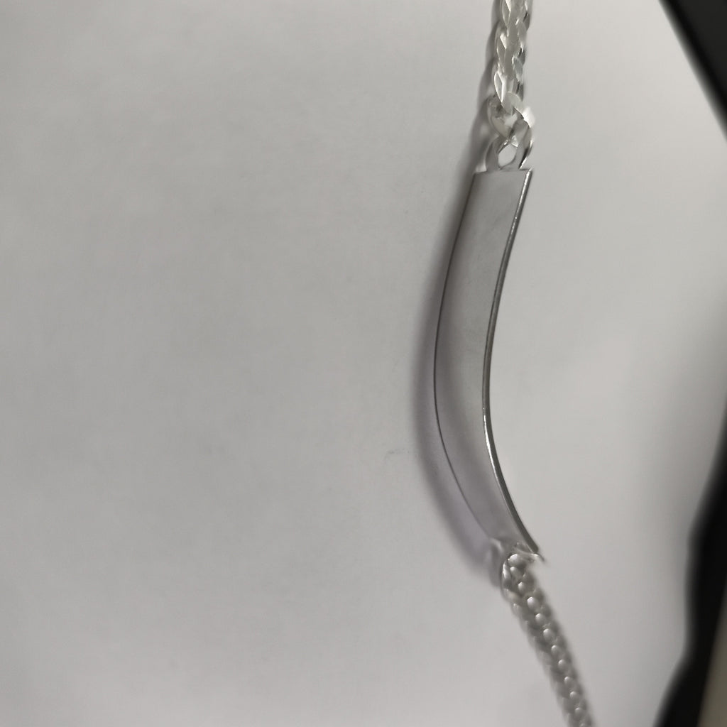 ESCLAVA BARBADA PLATA .925 12.9G (NUEVO)