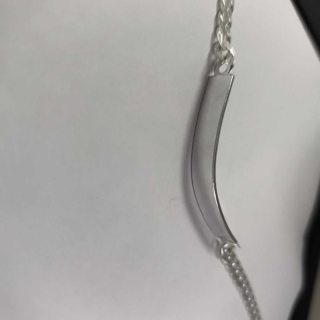 ESCLAVA BARBADA PLATA .925 12.9G (NUEVO)