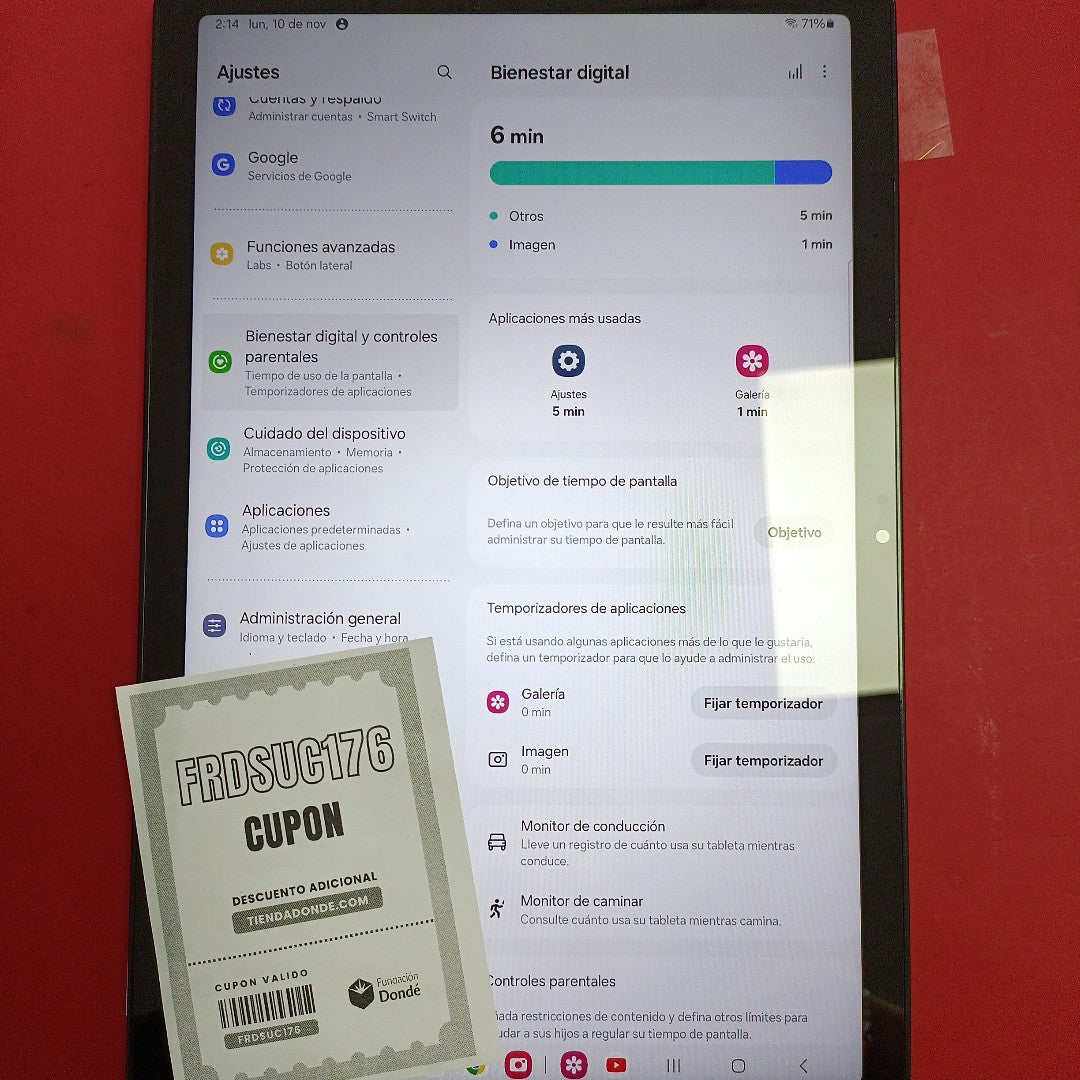 TABLETA SAMSUNG GALAXY TAB A9+ SM-X210 (2023) 128 GB 8 GB RAM (SEMINUEVO)