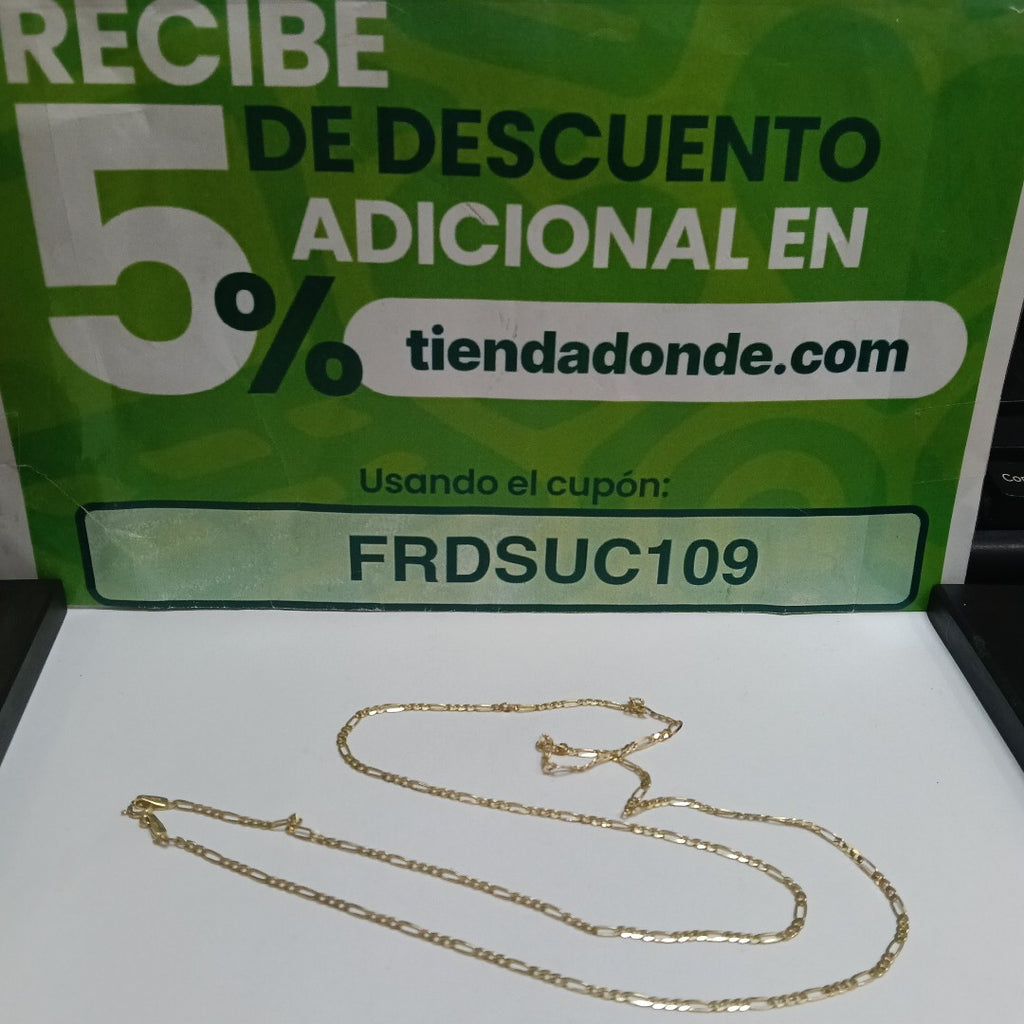 CADENAS CARTIER 3 1 AMARILLA ORO 14K 3.7 (NUEVO)