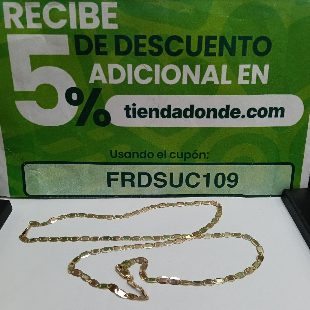 CADENAS VALENTINA/ESPEJO ORO 14K 10.7 (NUEVO)