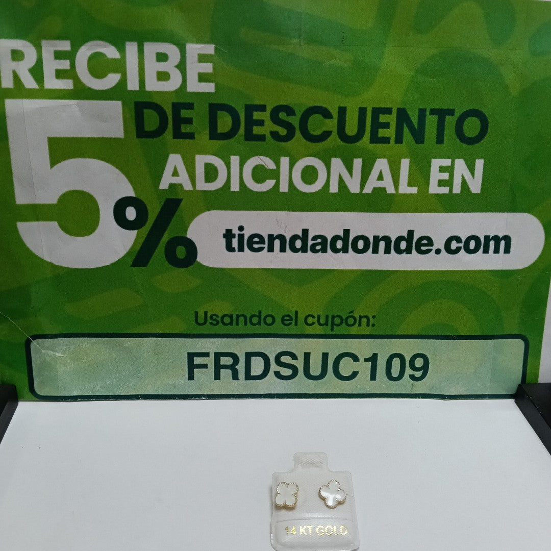BROQUELES ORO 14K 1 (NUEVO)