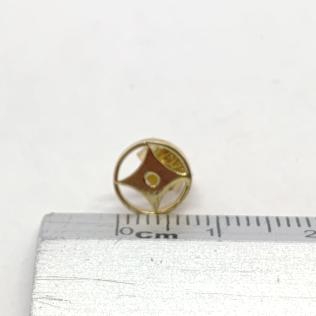 BROQUELES ORO 10K 1 (NUEVO)