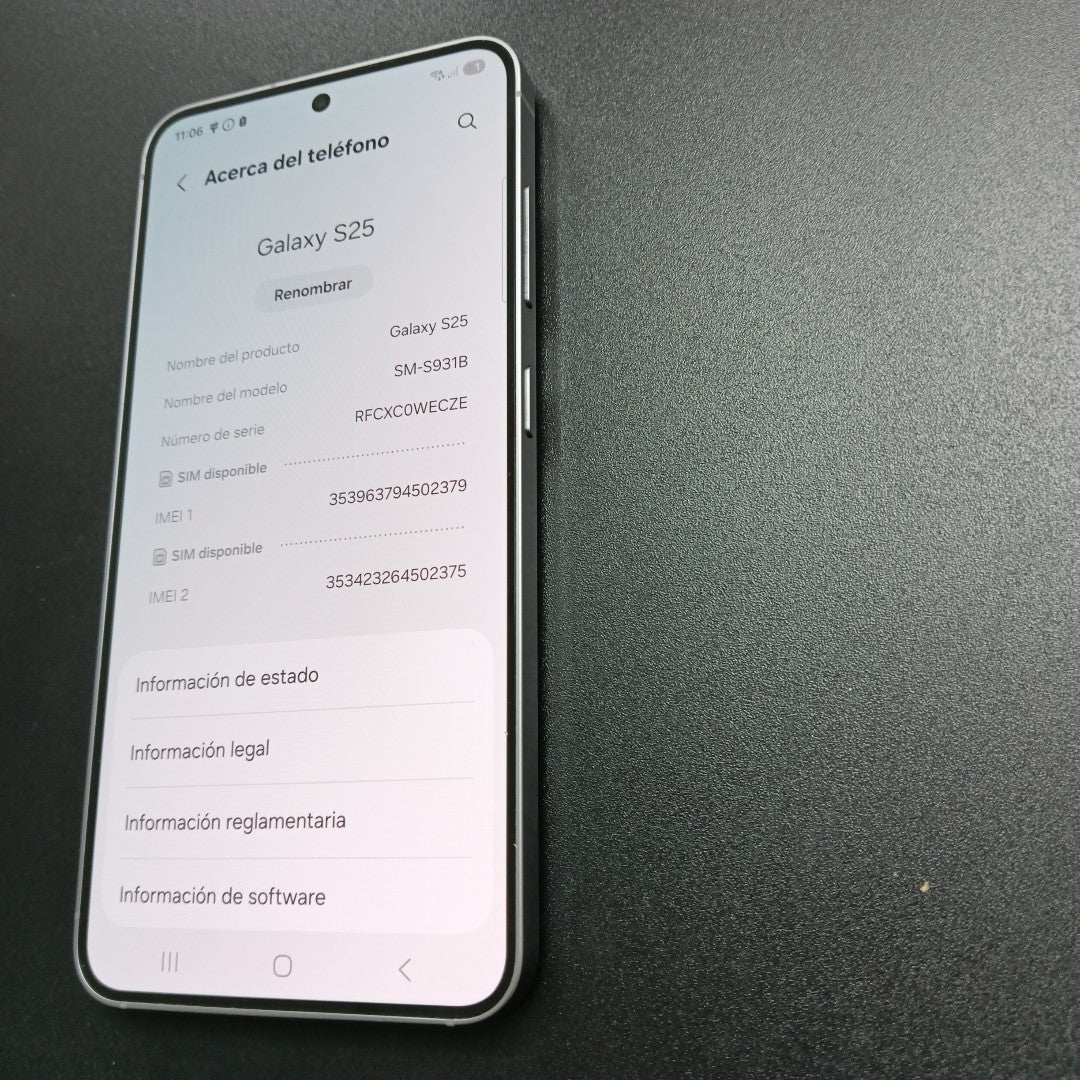 CELULAR SAMSUNG GALAXY S25 SM-S931B (2025) 256 GB 12 GB RAM (SEMINUEVO)