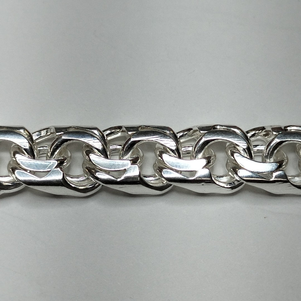 PULSERA TEJIDO ESPECIAL PLATA .925 35.3G (NUEVO)