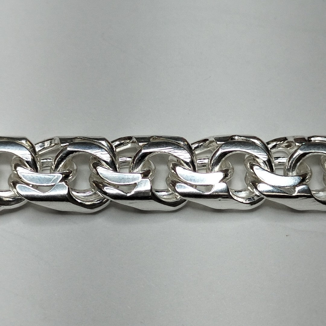 PULSERA TEJIDO ESPECIAL PLATA .925 35.3G (NUEVO)
