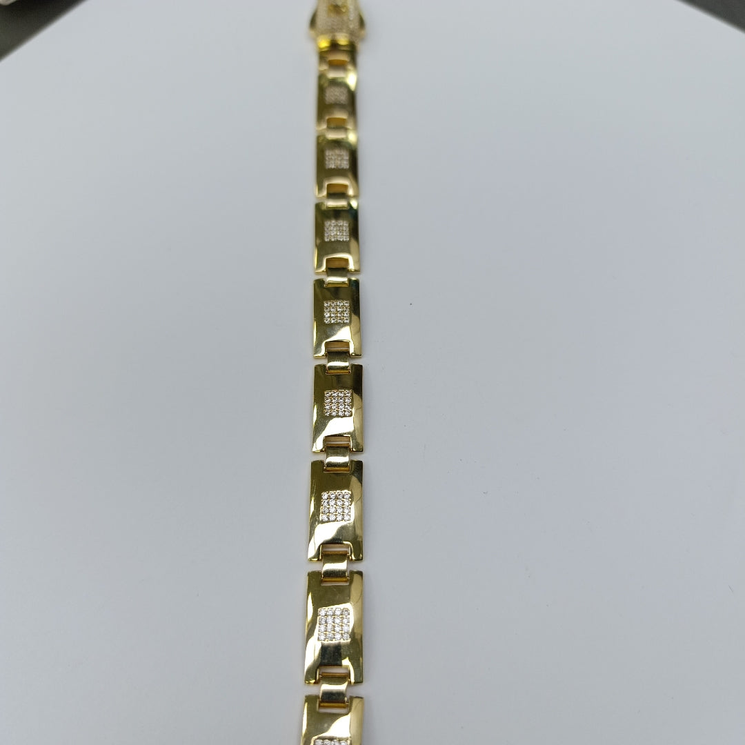 PULSERAS CABALLERO ORO 14K 17.6 (NUEVO)