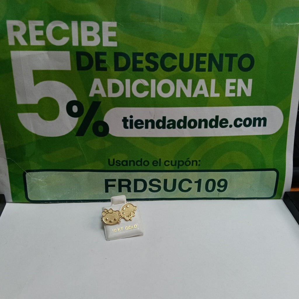 BROQUELES ORO 10K 2.2 (NUEVO)