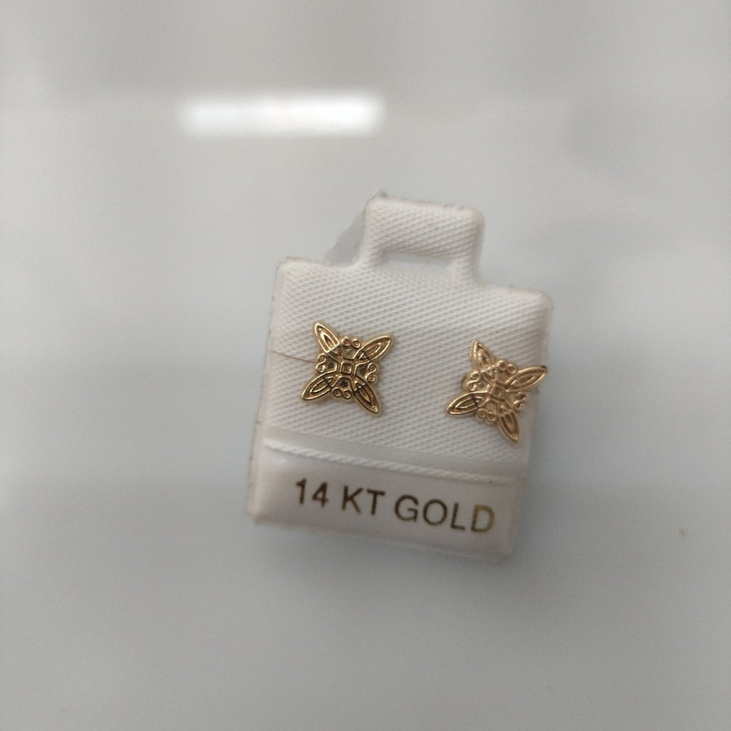 BROQUELES ORO 14K 1 (NUEVO)