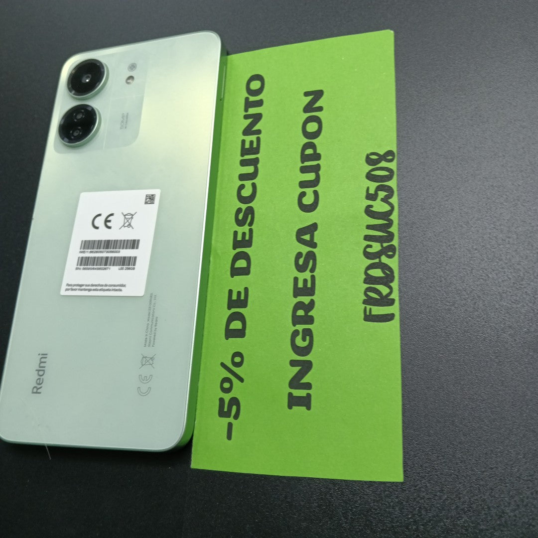 CELULAR XIAOMI REDMI 13C 23100RN82L (2023) 256 GB 8 GB RAM (SEMINUEVO)
