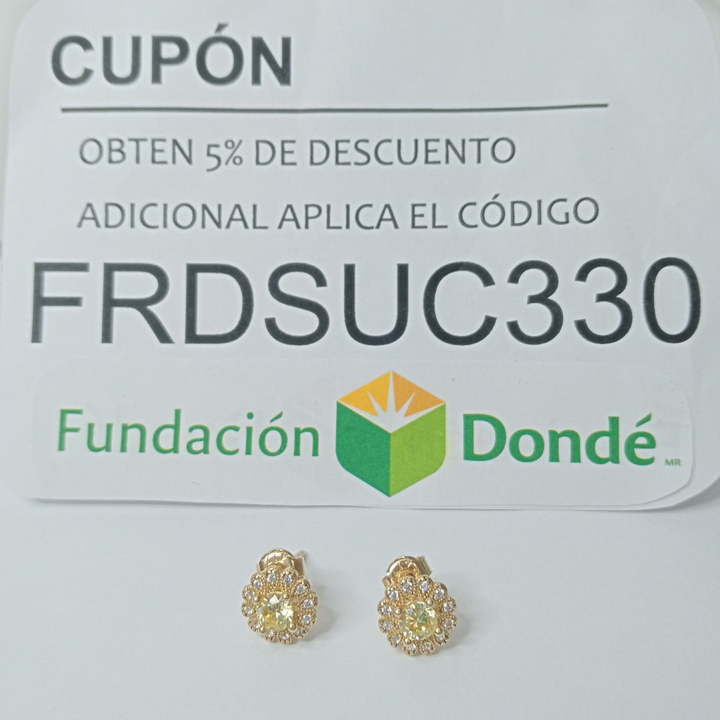 BROQUELES ORO 10K 1.9 (NUEVO)