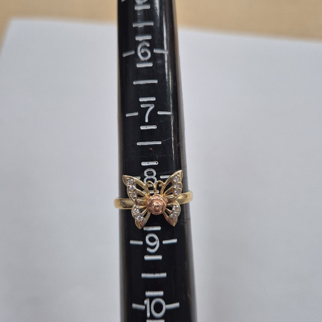 ANILLITO. ORO COMBINADO. 10 K 2.5 GRMS (SEMINUEVO)