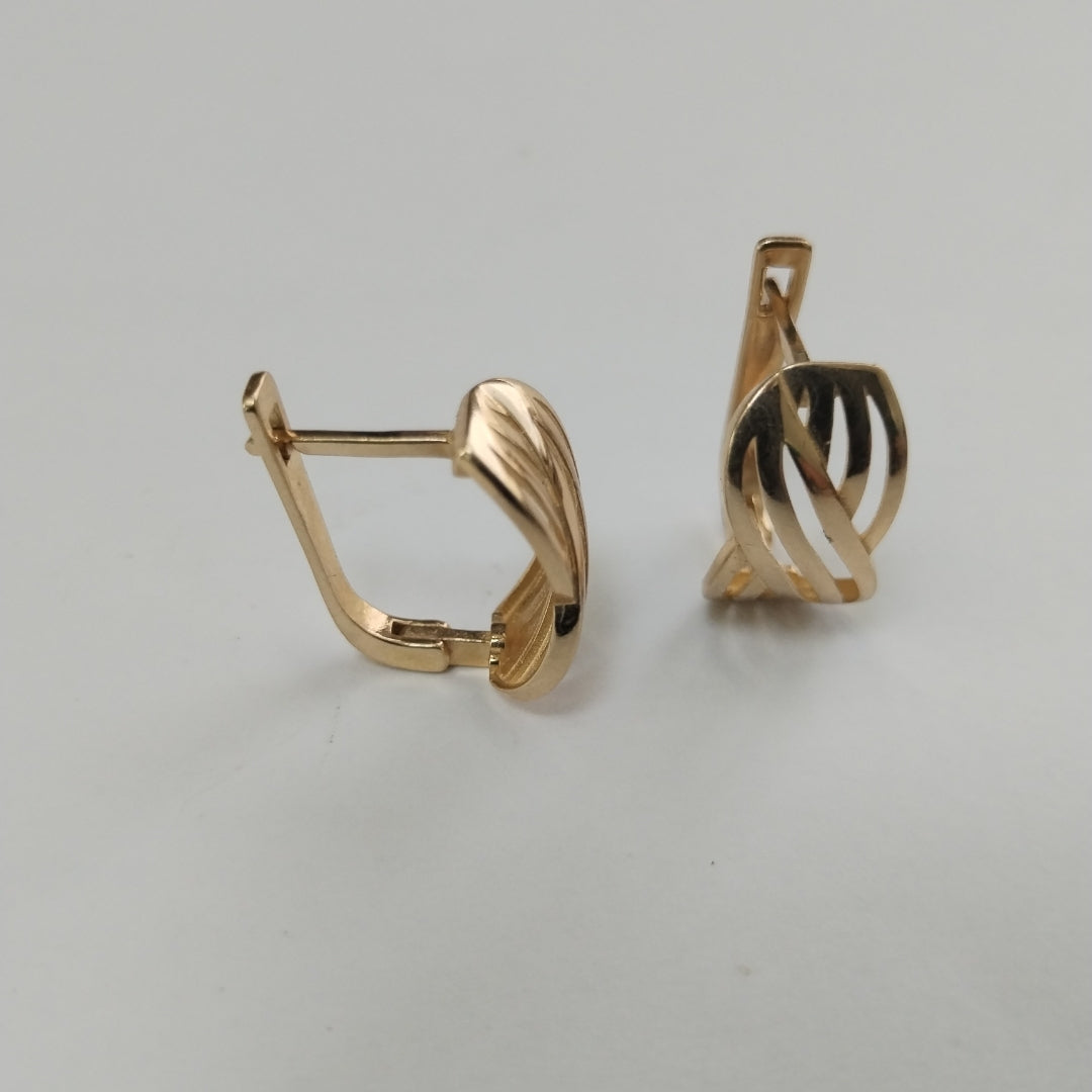 BROQUELES ORO 14K 3.7 (NUEVO)