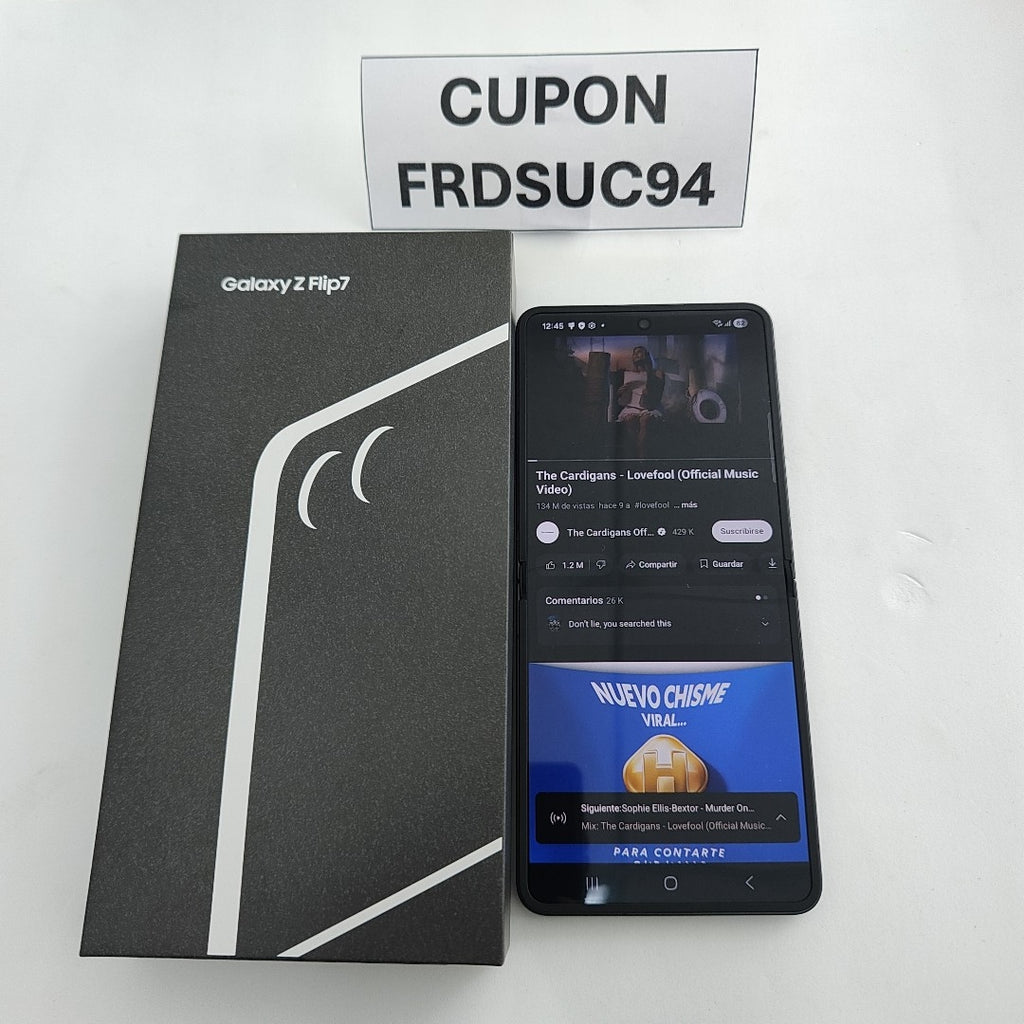 CELULAR SAMSUNG GALAXY Z FLIP 7 SM-F766B (2025) 512 GB 12 GB RAM (SEMINUEVO)