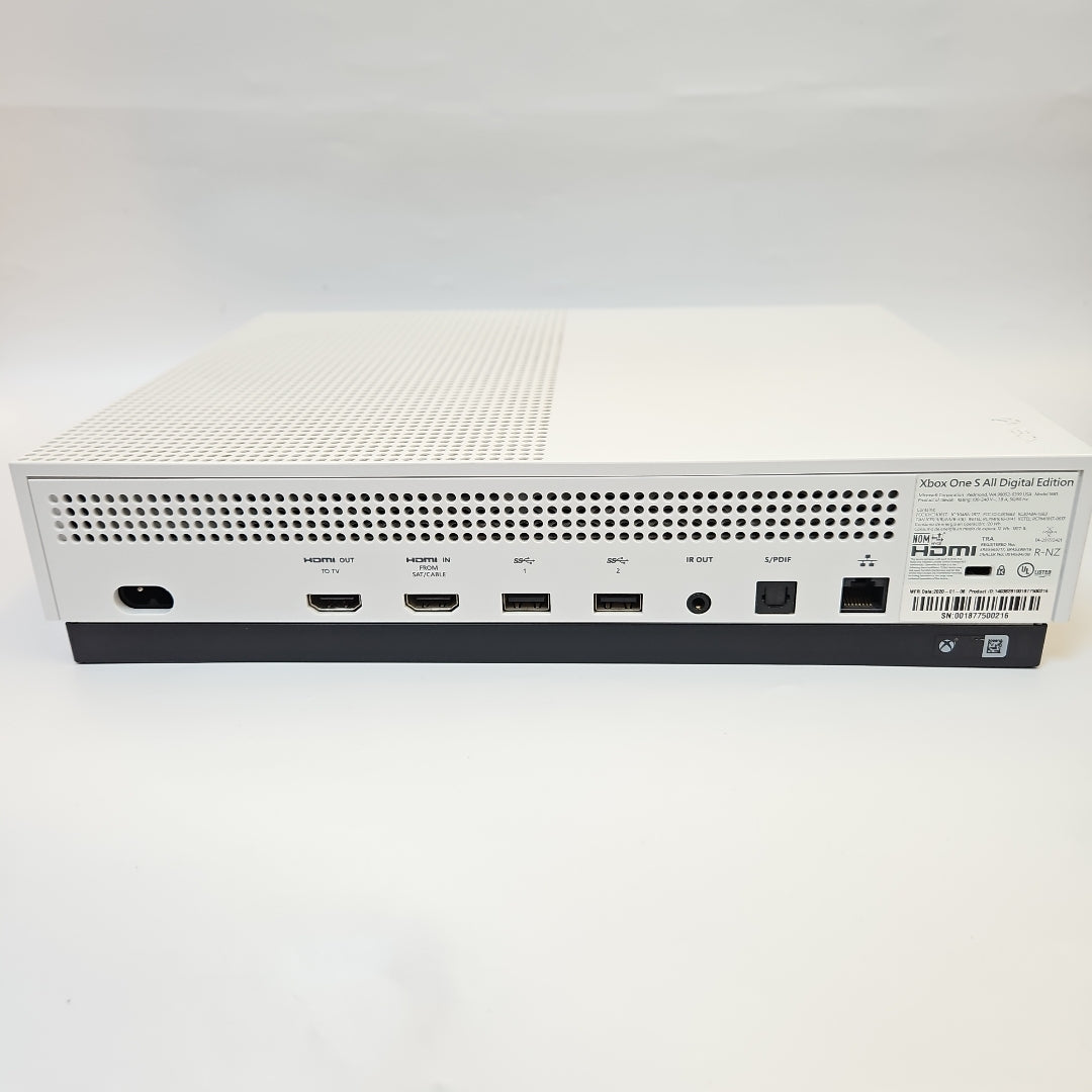 CONSOLA DE VIDEOJUEGO MICROSOFT XBOX ONE S ALL DIGITAL 1 TB (SEMINUEVO)
