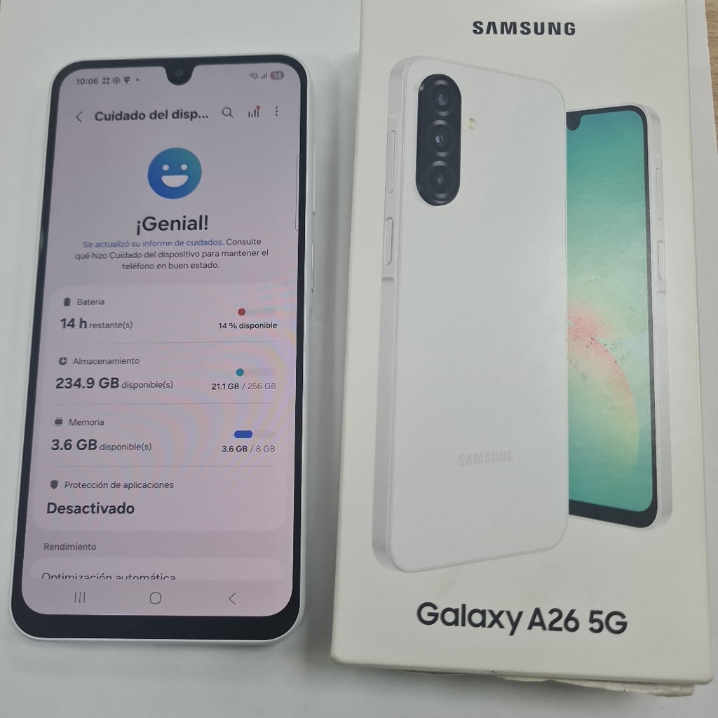 CELULAR SAMSUNG GALAXY A26 5G SM-A266M (2025) 256 GB 8 GB RAM (SEMINUEVO)