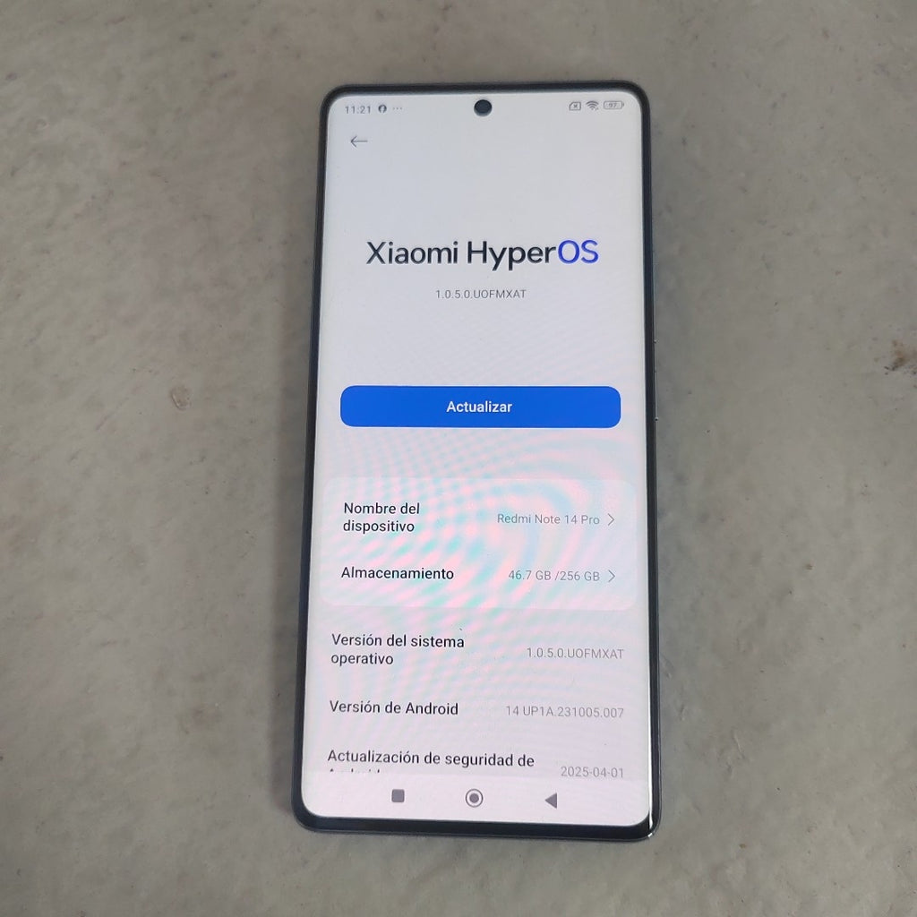 CELULAR XIAOMI REDMI NOTE 14 PRO 24116RACCG (2024) 256 GB 8 GB RAM (SEMINUEVO)