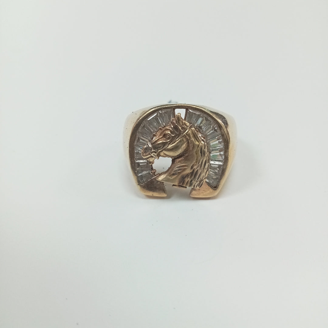 K1 11,70 GRMS 10 K ESPECIFICACIONES COMPLEMENTARIAS ANILLO MTV HERREDURA CON CA (SEMINUEVO)