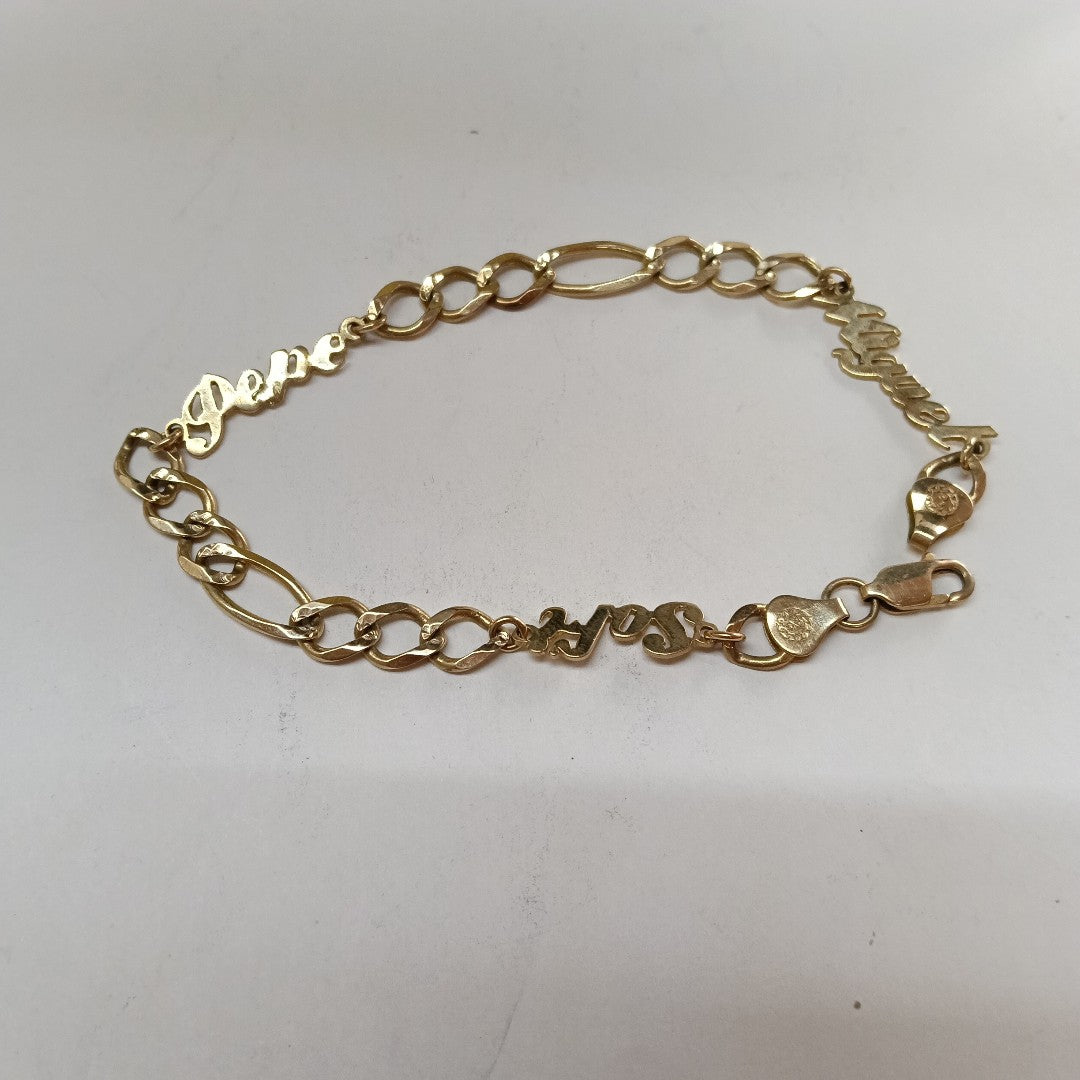 PULSERA. ORO. 10 K 10.3 GRMS (SEMINUEVO)