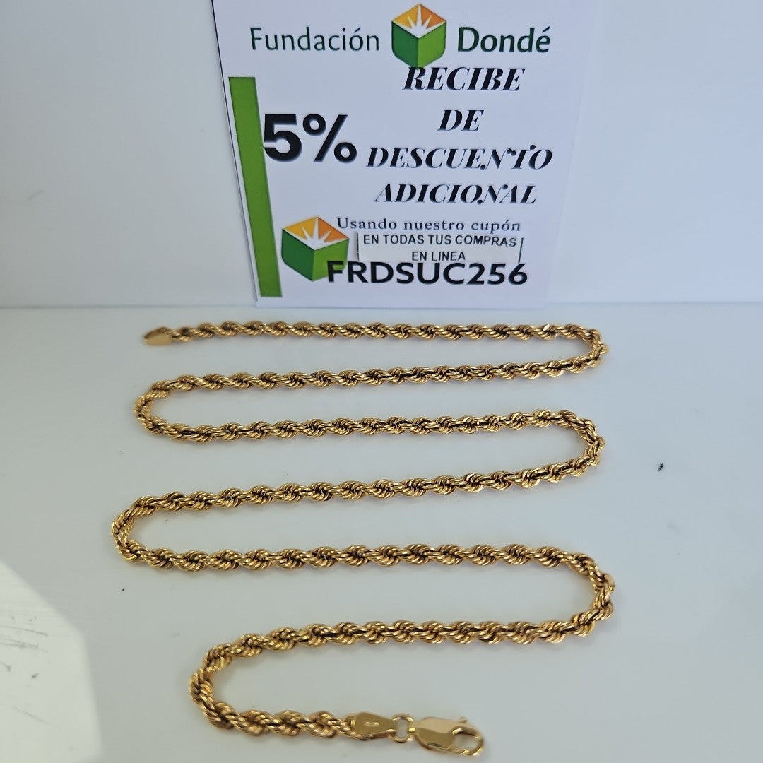 CADENA ORO 14 K 6,40 GRMS (SEMINUEVO)
