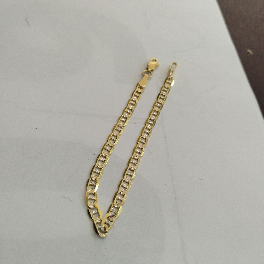 PULSERA TEJIDO MARINERO DIAMANTADO 4.5GR 18 CM (NUEVO)