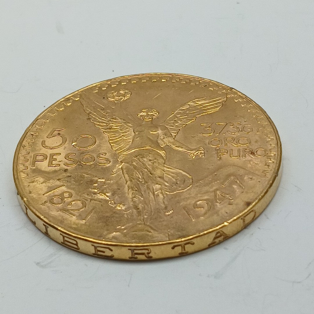 K1 41,60 GRMS 21 K IDENTIFICACIÓN MONEDA NOMINATIVA MONEDAS PESOS 50 PESOS (SEMINUEVO)