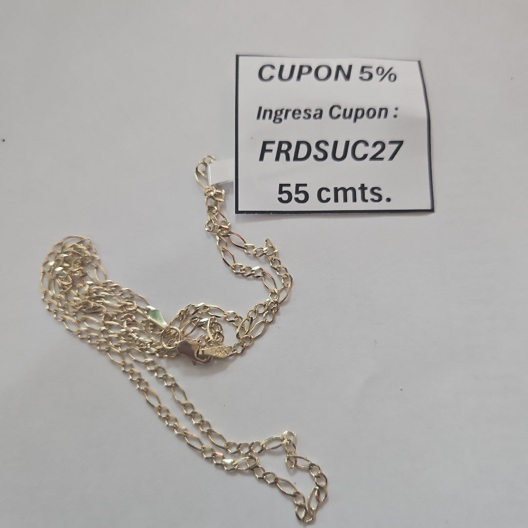 CADENA 3 X 1 3.81GR 55 CM (NUEVO)