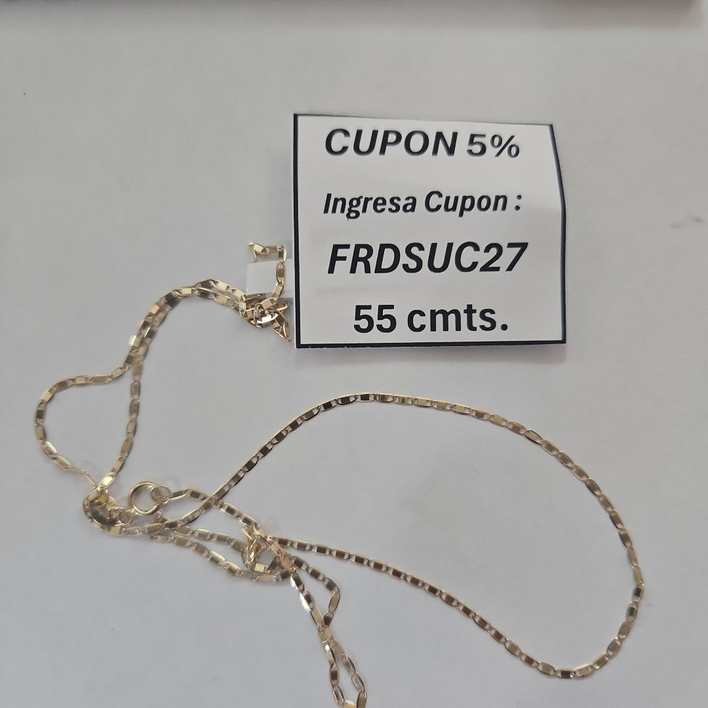 CADENA TEJIDO MARINERO 1.91GR 55 CM (NUEVO)