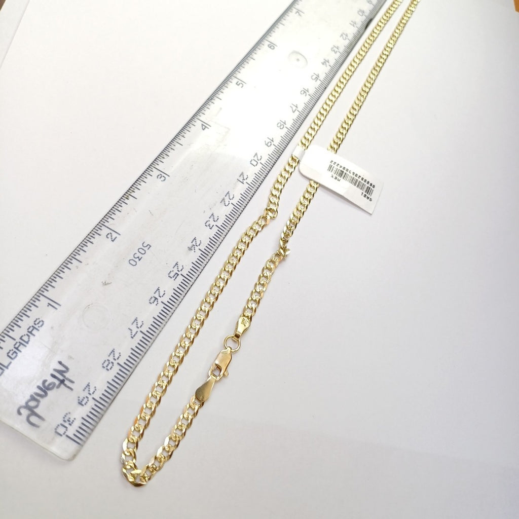 CADENA BARBADA DIAMANTADA 12.01GR 60 CM CM (NUEVO)